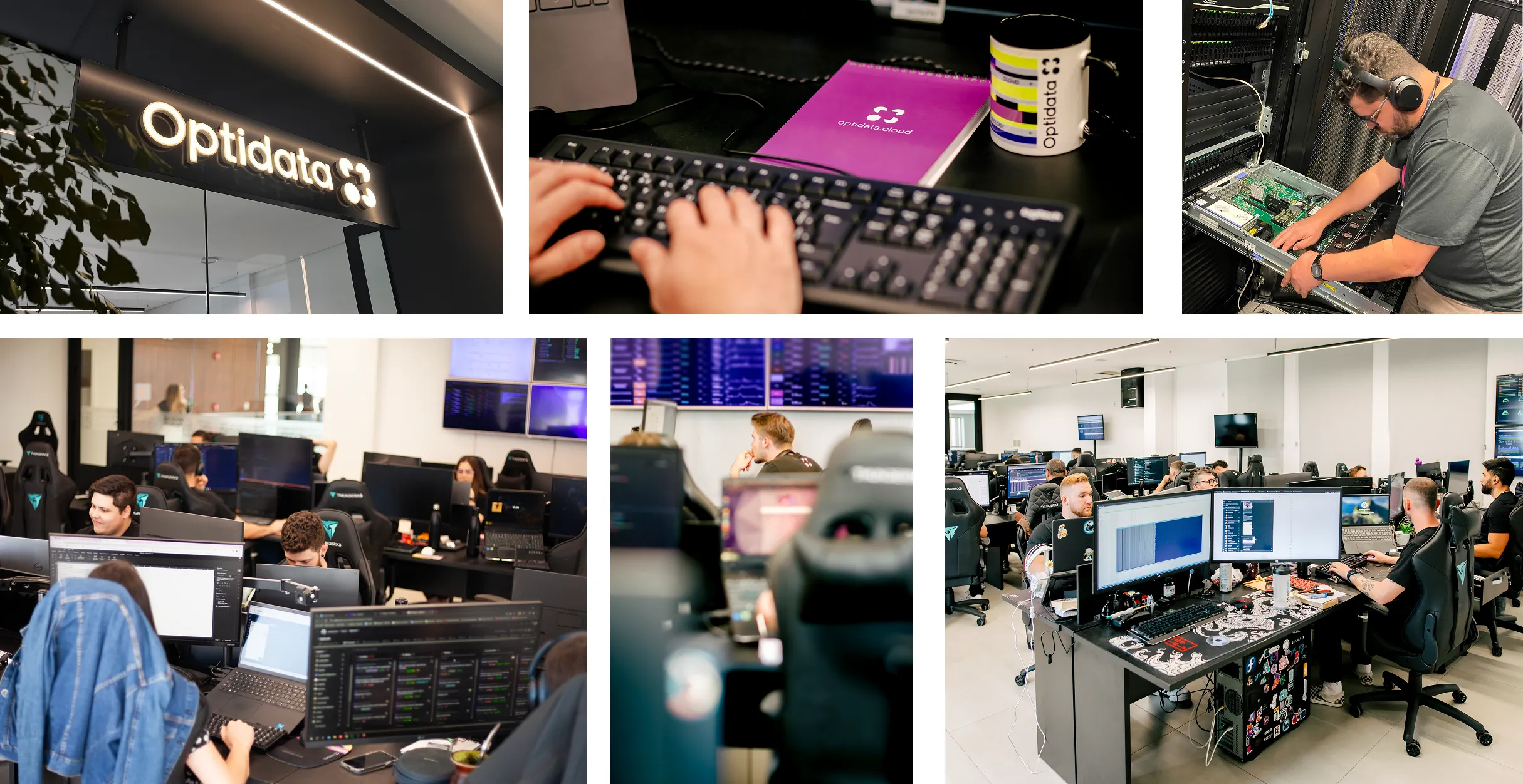 Inside Optidata, offices, engineers, and operations